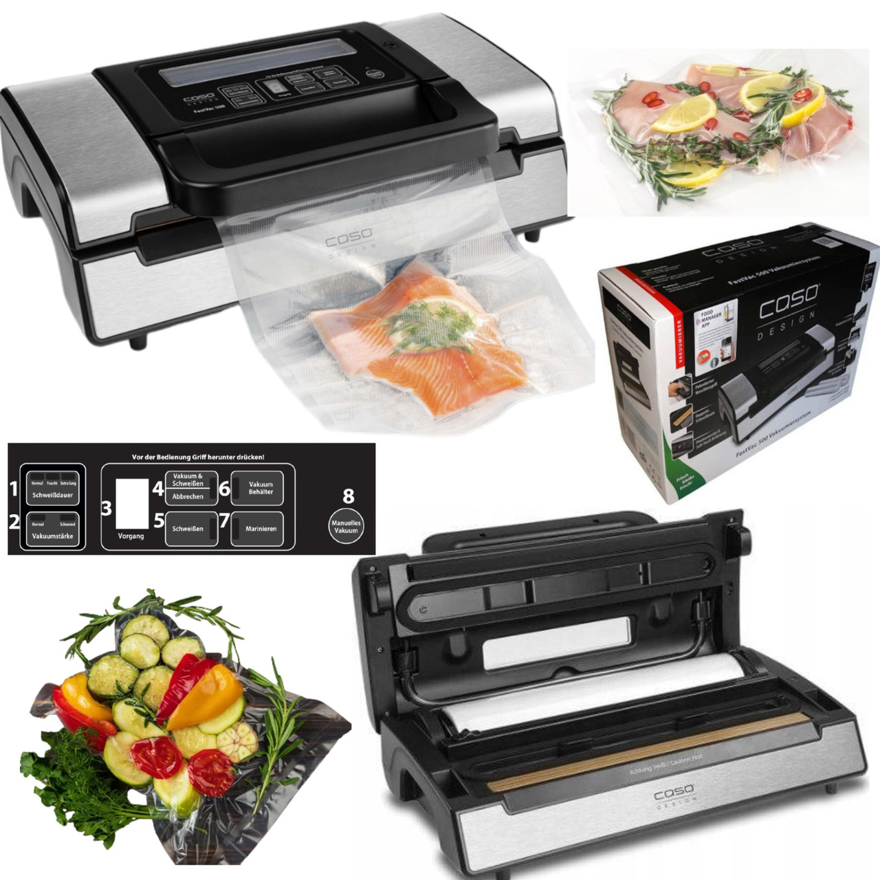 Профессиональный вакууматор CASO FastVAC 500 + пленка