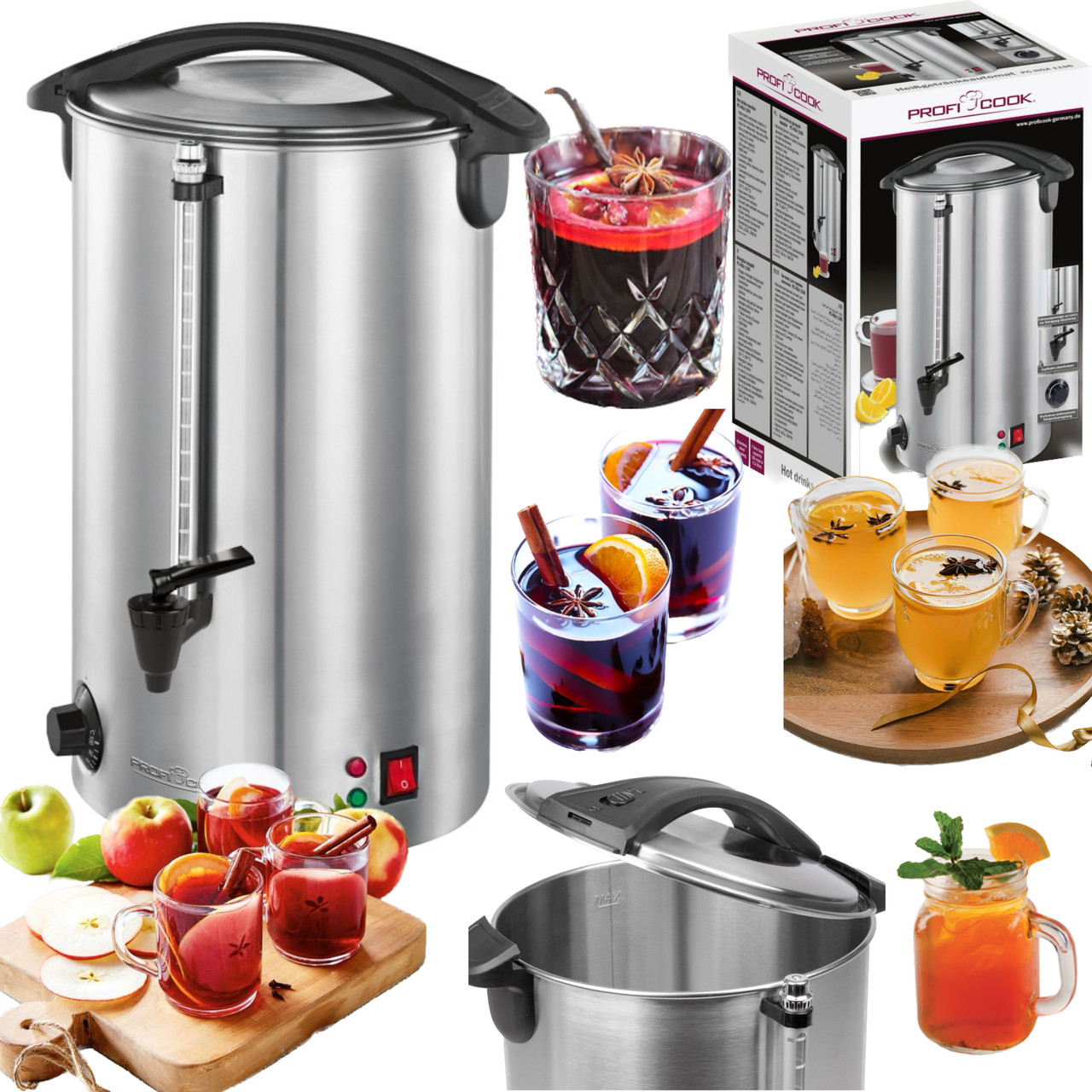 Термопот ProfiCook PC-HGA 1196 аппарат для горячих напитков 7 л 1500 Вт