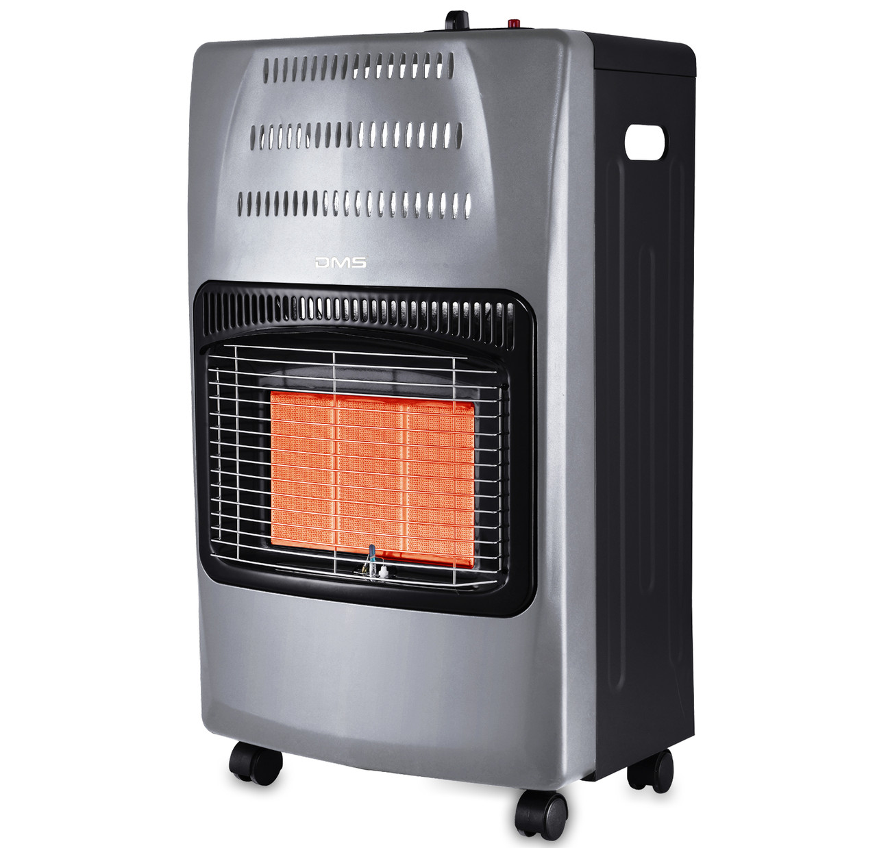 Газовий обігрівач DMS KGH-08 Germany 4.2 кВт з редуктором та шлангом (БЕЗ БАЛОНУ) GREY