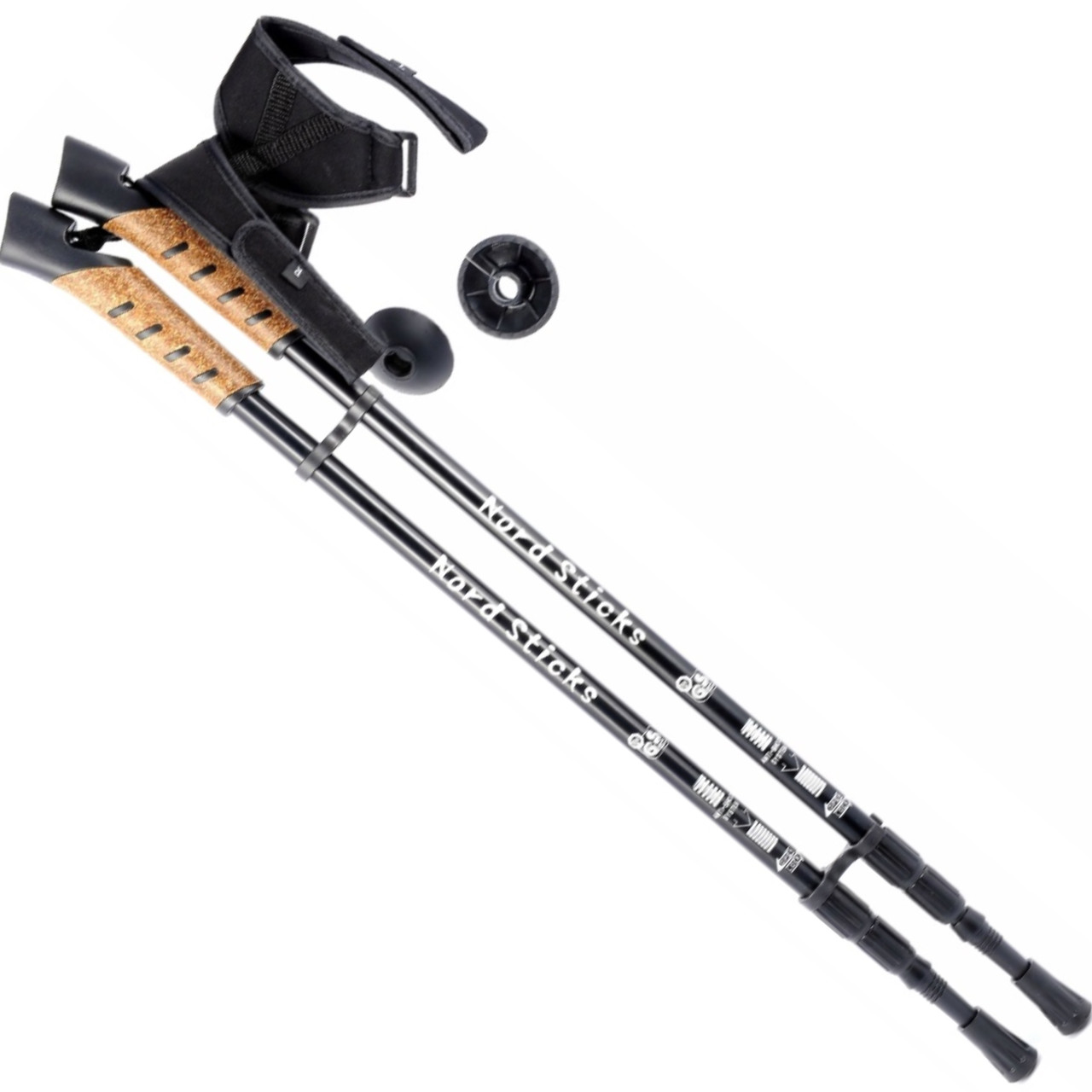 Палки для скандинавской ходьбы Nord Sticks Black ORIGINAL ПОЛЬША