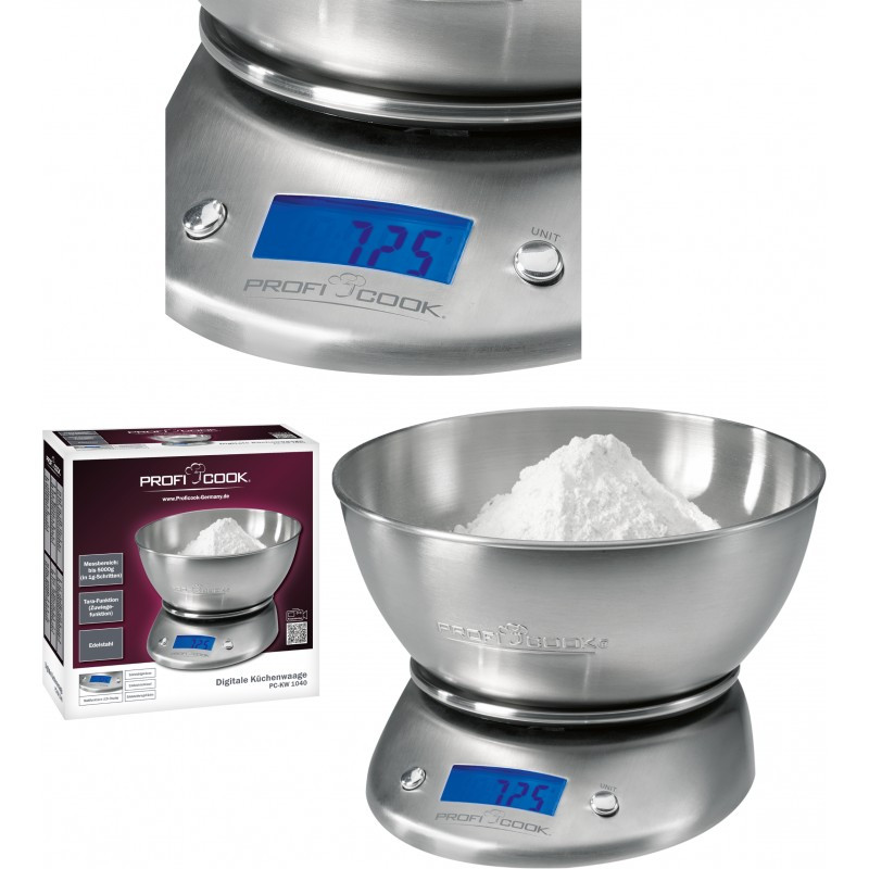Весы кухонные с чашей ProfiCook PC-KW 1040 до 5 кг