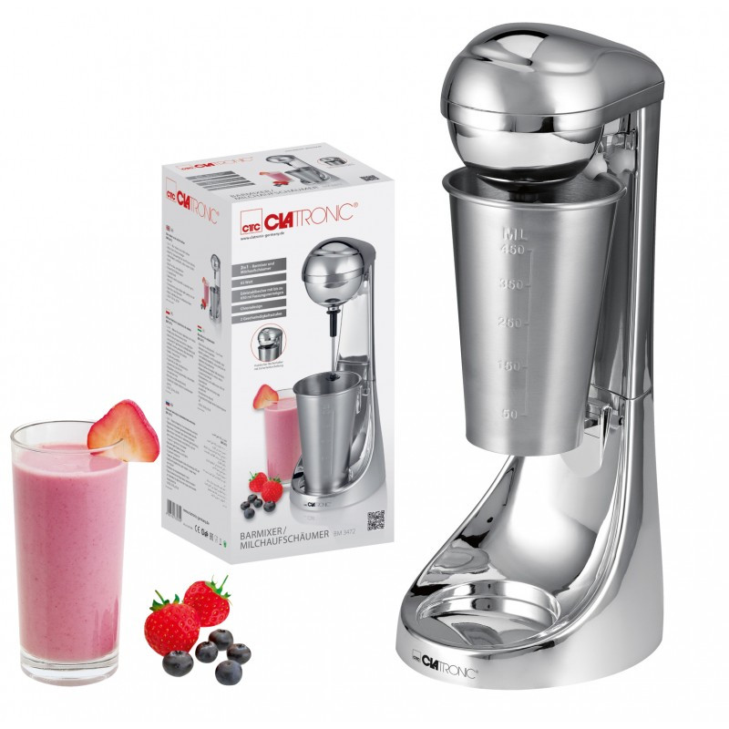 Миксер барный для молочных и фруктовых коктейлей Clatronic BM 3472 вспениватель