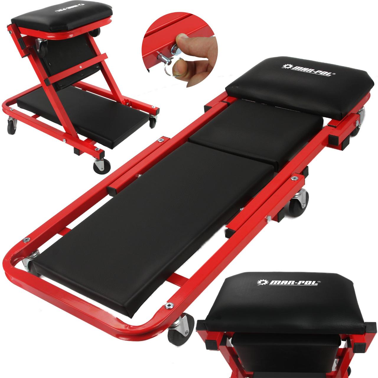 Подкатной лежак стул для автомастерской Mar-Pol M80093