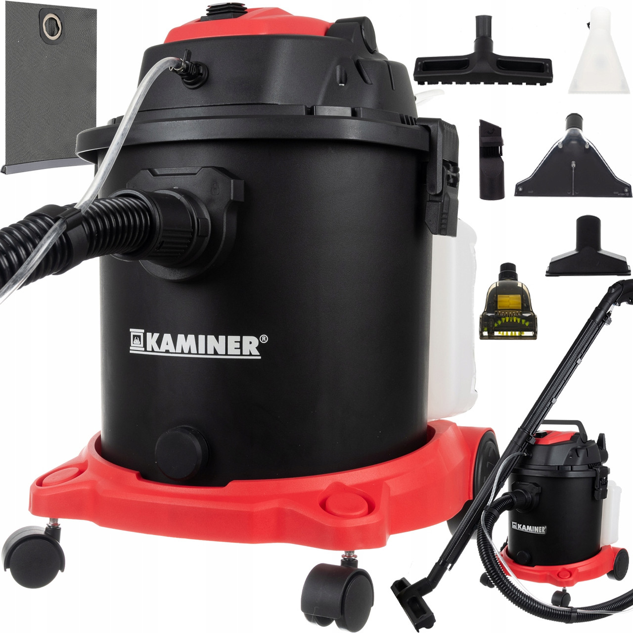 Моющий пылесос 20л Kaminer 23918 1600W с набором насадок