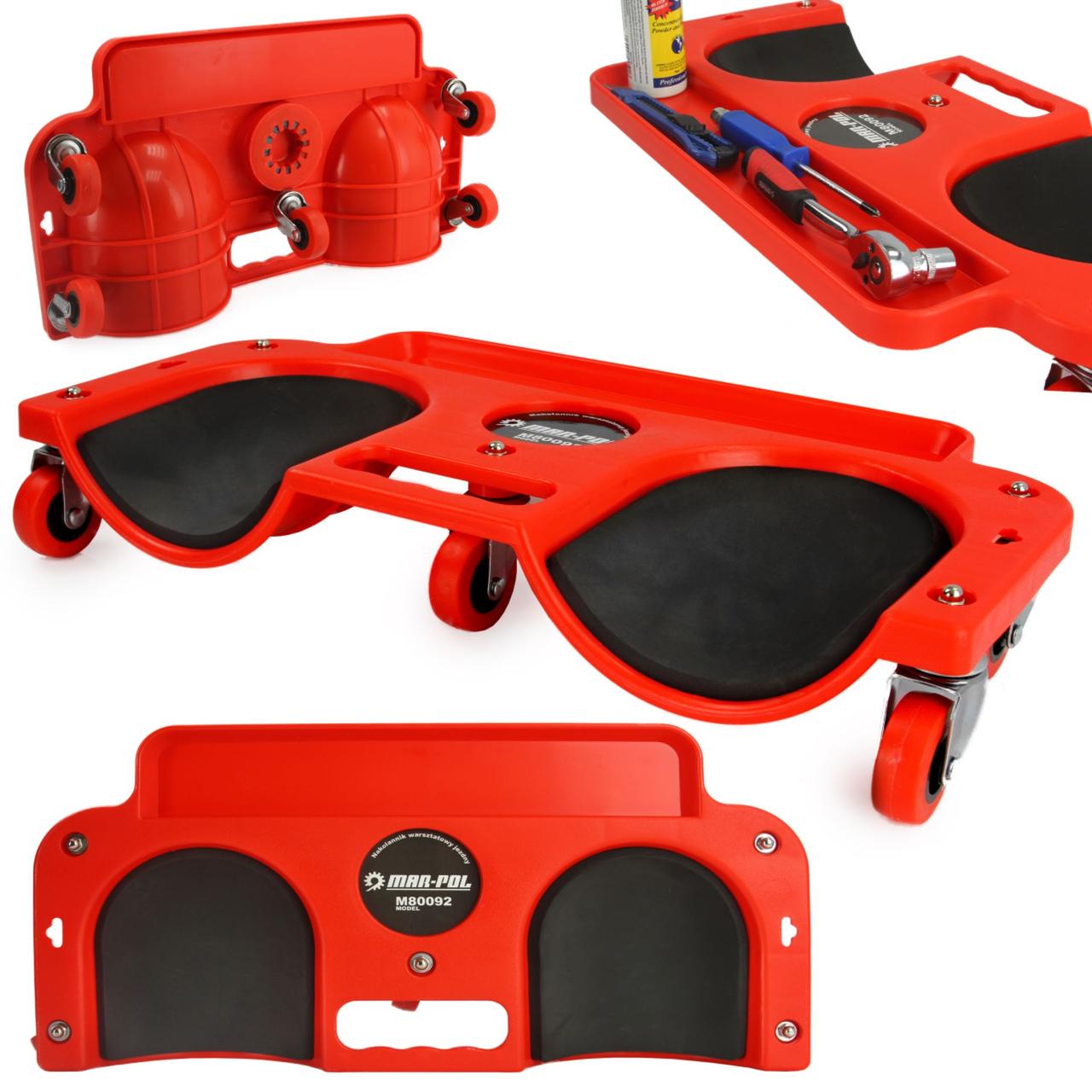 Наколенники на колесах Mar-Pol M80092 строительные автослюсарные для СТО
