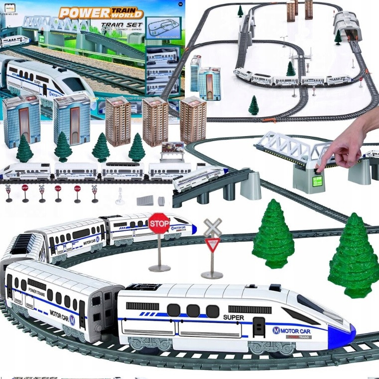 Железная дорога 9м Kruzzel 22419 с вагонами