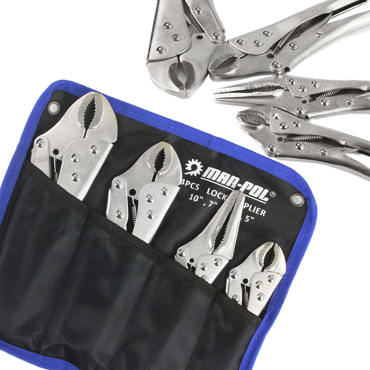 Клещи зажимные сварочные Морзе 4 шт. Mar-Pol M49030