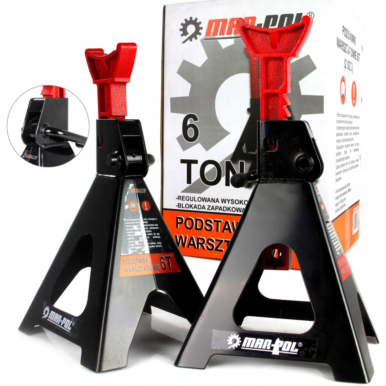 Стойки для мастерской с механическим замком 6т Mar-Pol M80103