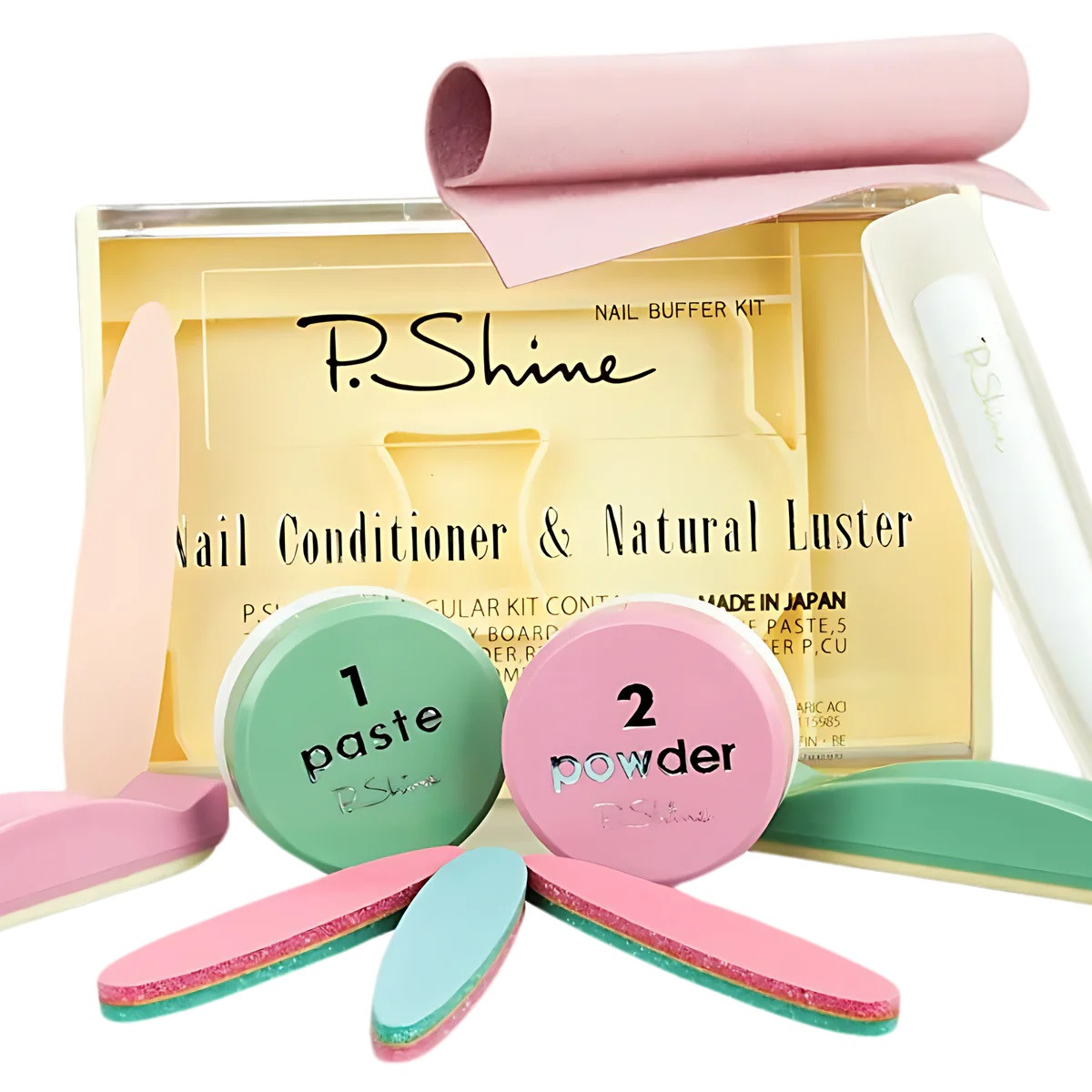 Набор для сияющего японского маникюра P.Shine Japan Original 9 предметов Япония