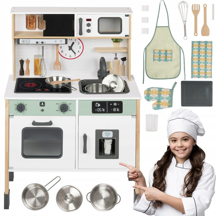 Детская деревянная кухня PlayTive с аксессуарами со светом и звуком Германия