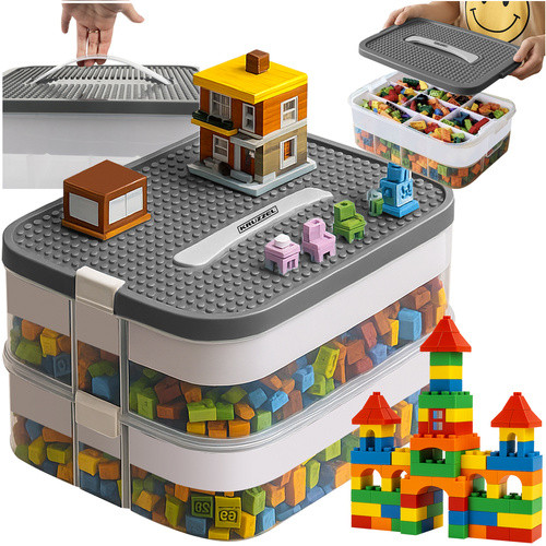 Контейнер для хранения конструктора - 2 уровневый Kruzzel 25756