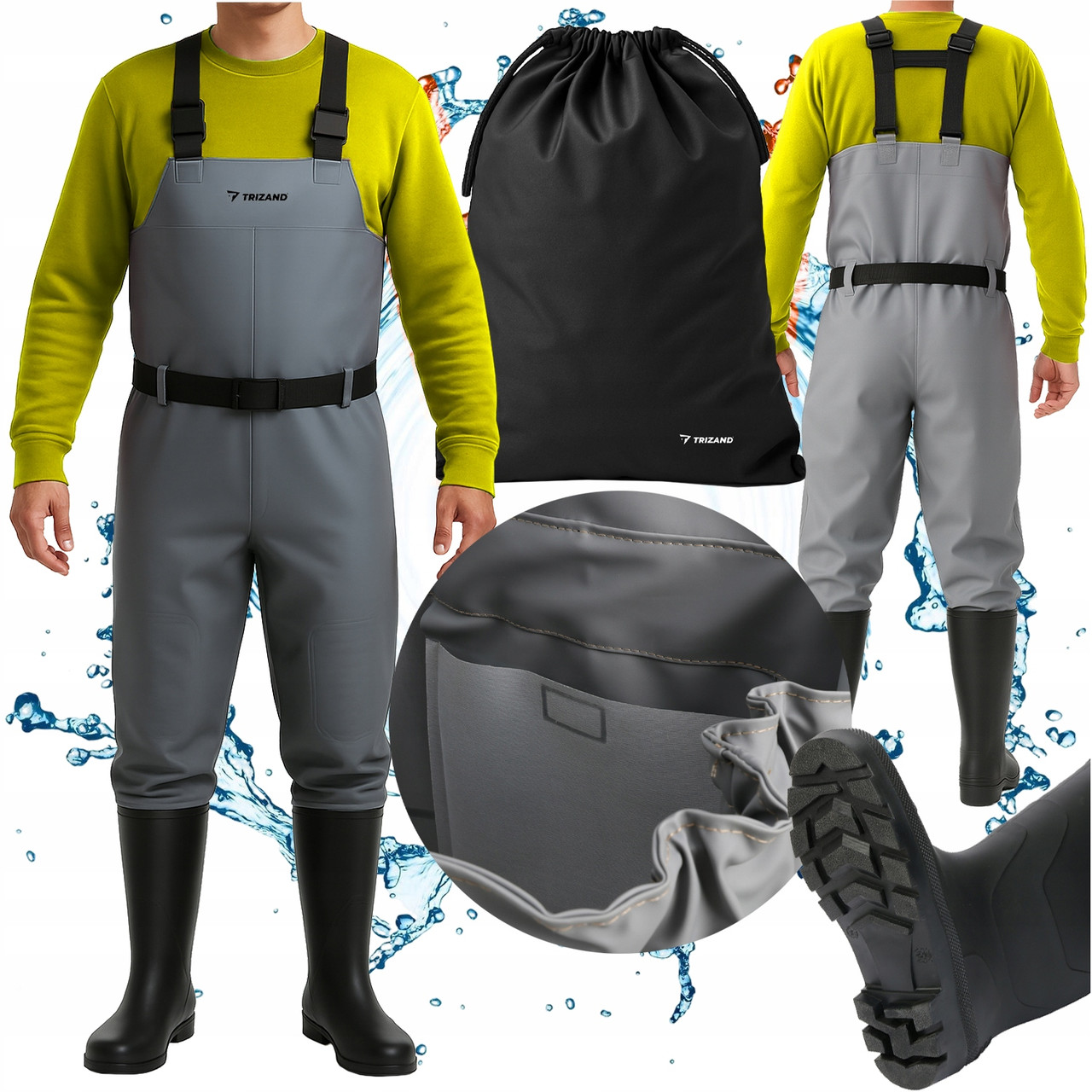 Комбинезон рыбацкий вейдерсы Trizand 25893 р. 44 Заброды