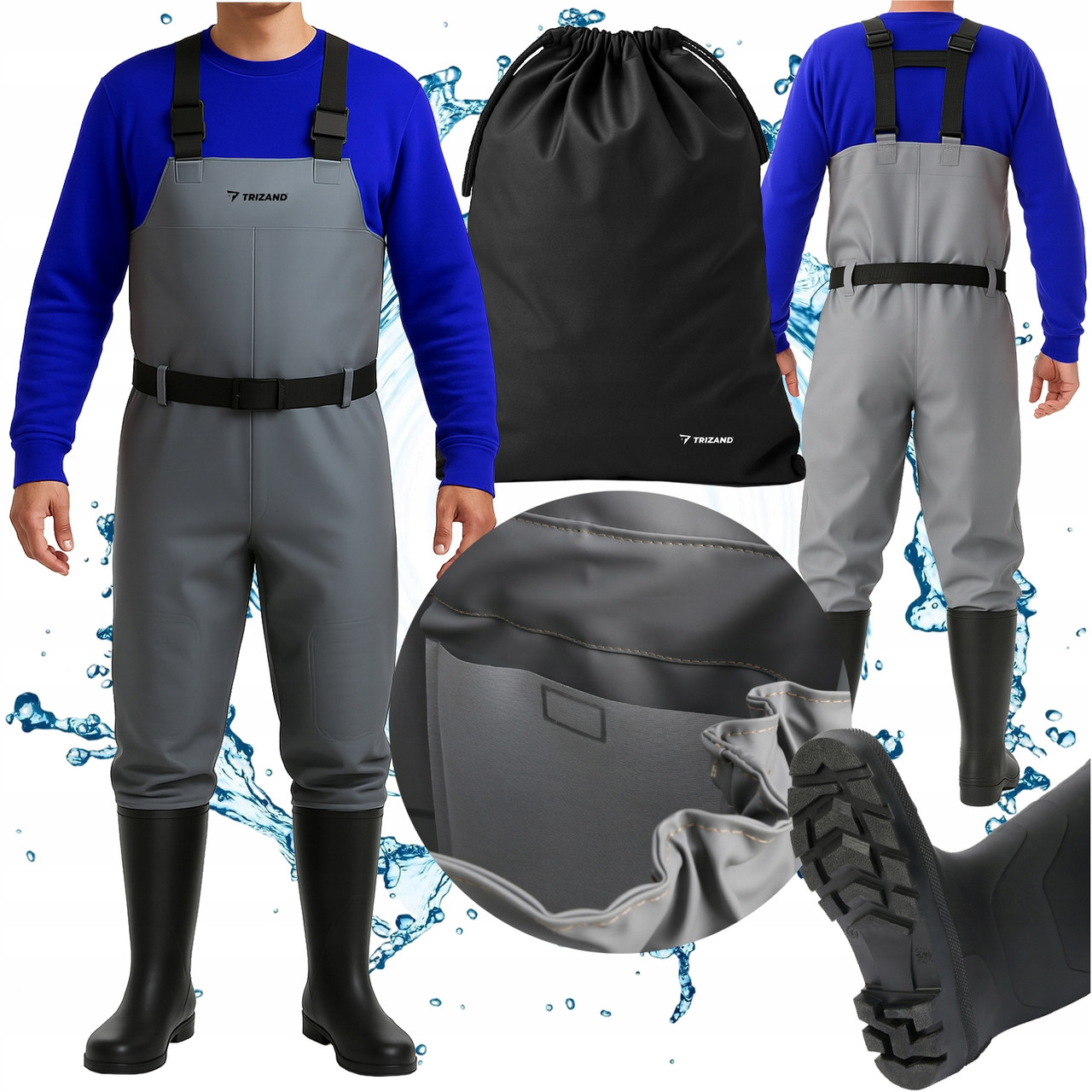 Комбинезон рыбацкий вейдерсы Trizand 25891 р. 42 Заброды