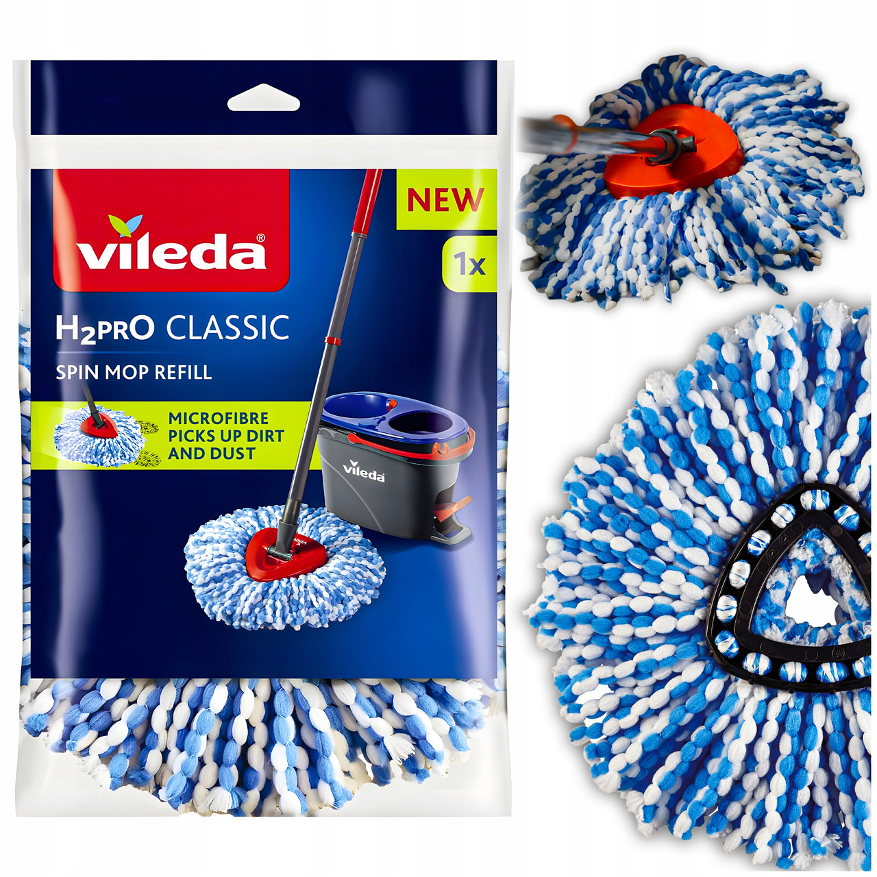 Насадка для швабри Vileda H2prO