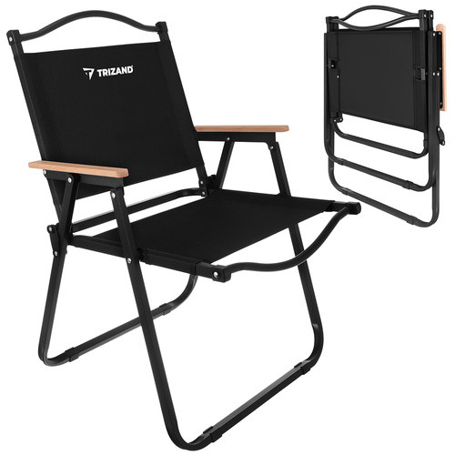 Садовий стілець 54x56x79 см чорний Trizand 27552