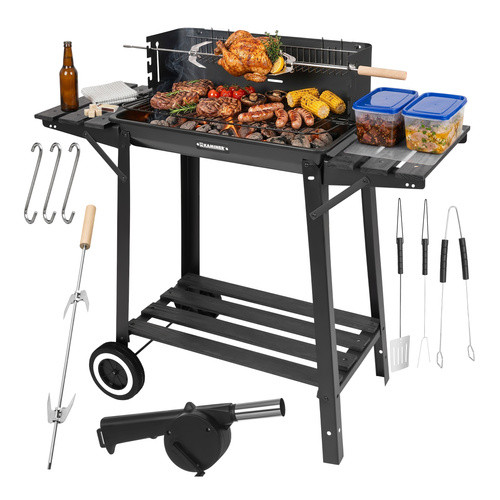 Садовий гриль з пикою 93x41x86 см Kaminer 27320