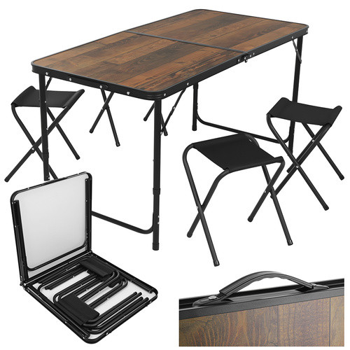 Розкладний садовий стіл + 4 стільці Gardlov 27304